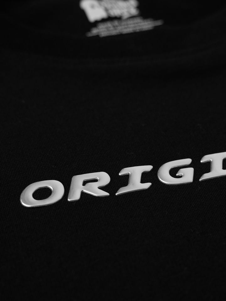 Men's Oversized Fit T-Shirt with Metallic Contrast Piping